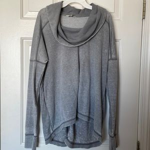 Lucky Brand Cowl neck grey casual sweater. Size medium.